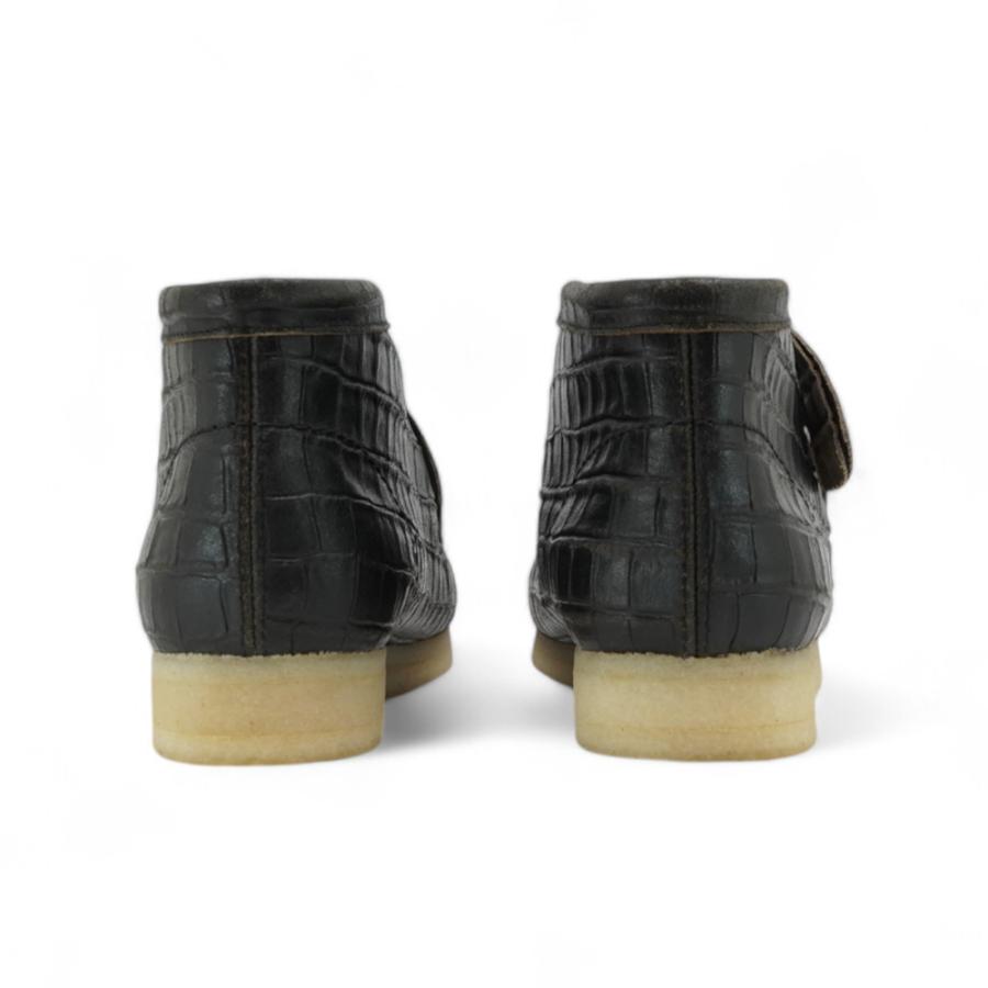 Clarks Originals クラークス ワラビー ブーツ Wallabee Boot BlkCroc