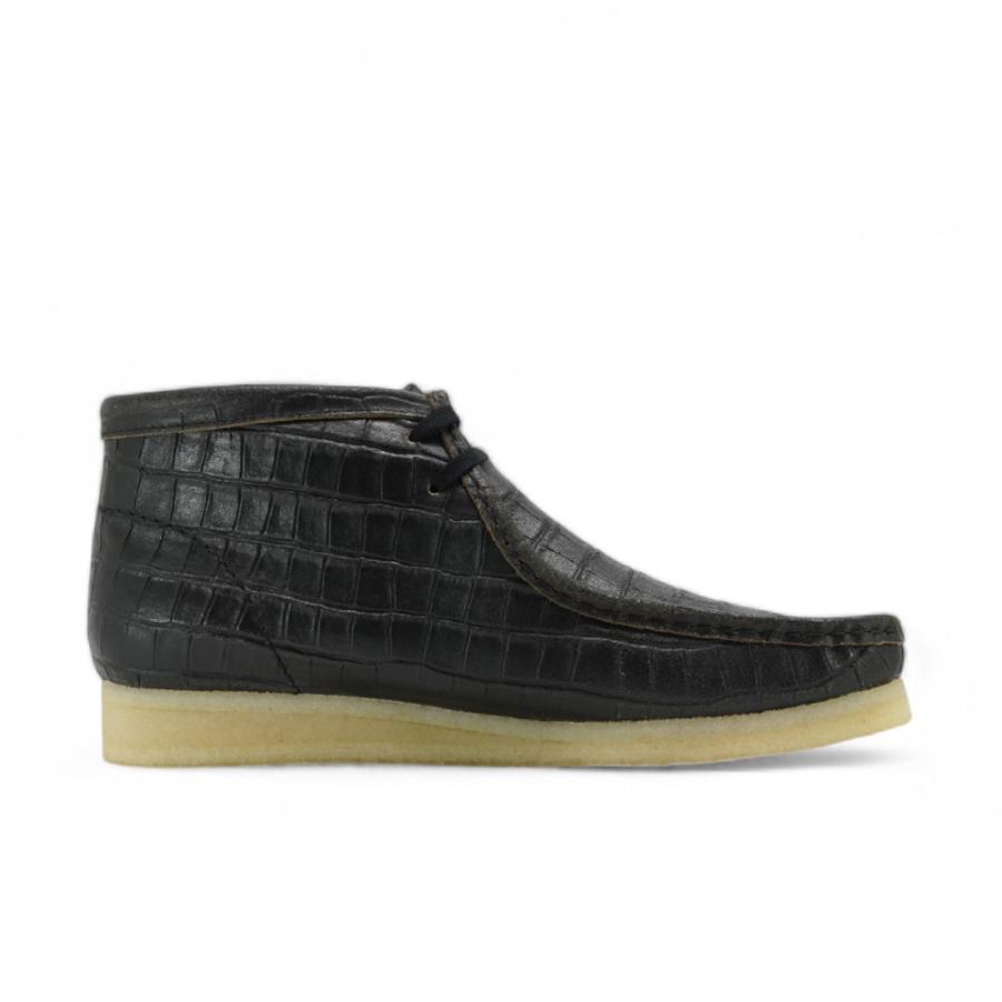 Clarks Originals クラークス ワラビー ブーツ Wallabee Boot BlkCroc