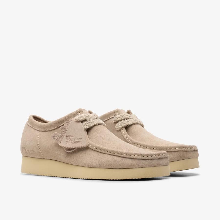 【美品】Clarks クラークス コレクション ワラビー 26cm 軽量 Clarks Originals クラークス Wallabee 2604 Sand Suede 26182221