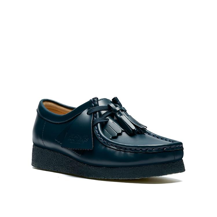 Clarks Originals クラークス Wallabee. Dark Teal Lea 26182746