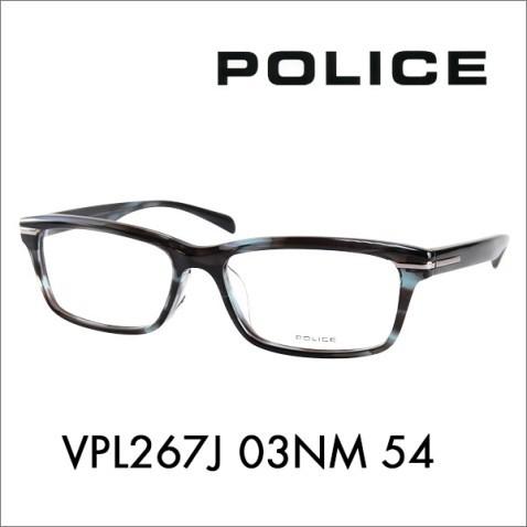 ポリス メガネフレーム POLICE VPL267J 03NM 54 スクエア セル　伊達 眼鏡 メガネ｜upup