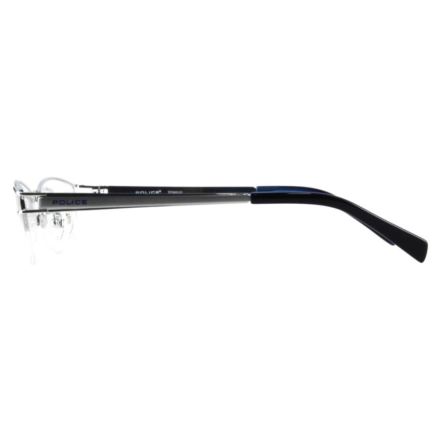 ポリス メガネフレーム POLICE VPL174J S15X 54 スクエア ハーフリム　ナイロール チタン 伊達 眼鏡 メガネ | POLICE | 02