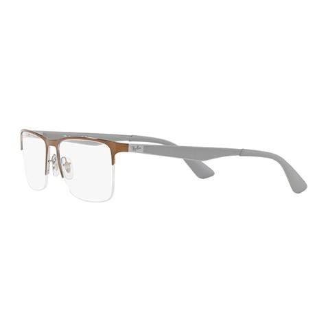 Ray-Ban 伊達メガネ　メガネフレーム　レイバン　ブラウン　度なし　眼鏡 Ray-Ban（レイバン） アウトレット メガネ フレーム RX6335 3011 54 56