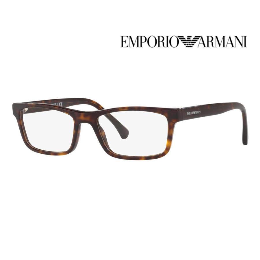 アウトレット EMPORIO ARMANI エンポリオアルマーニ EA3143F 5089 55 伊達 メガネ 眼鏡 フルフィットモデル スクエア セル | EMPORIO ARMANI
