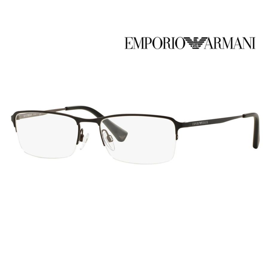 EMPORIO ARMANI エンポリオアルマーニ EA1044TD 3127 55 伊達 メガネ 眼鏡 アジアンフィットモデル スクエア ナイロール