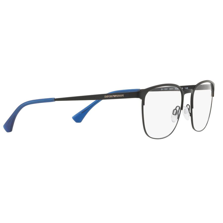 税込み価格 EMPORIO ARMANI エンポリオアルマーニ EA1081 3001 55 伊達 メガネ 眼鏡 メタル ウエリントン