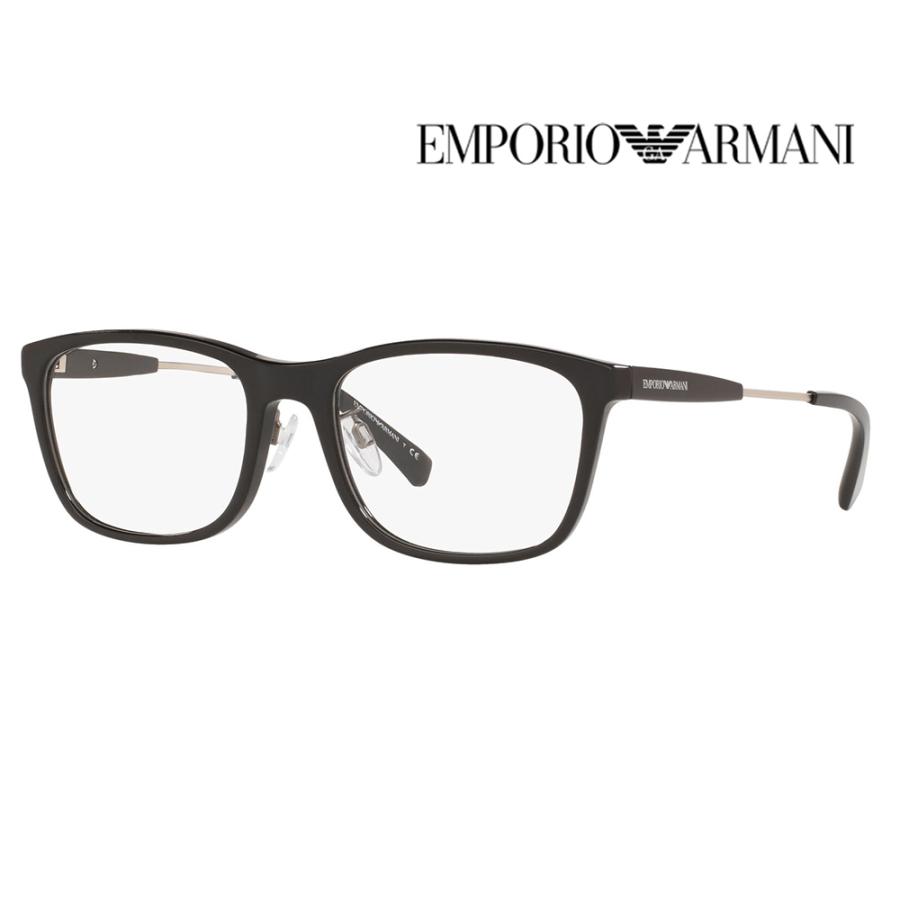 オススメ価格 EMPORIO ARMANI エンポリオアルマーニ EA3165F 5001 56 伊達 メガネ 眼鏡 フルフィットモデル スクエア セル | EMPORIO ARMANI
