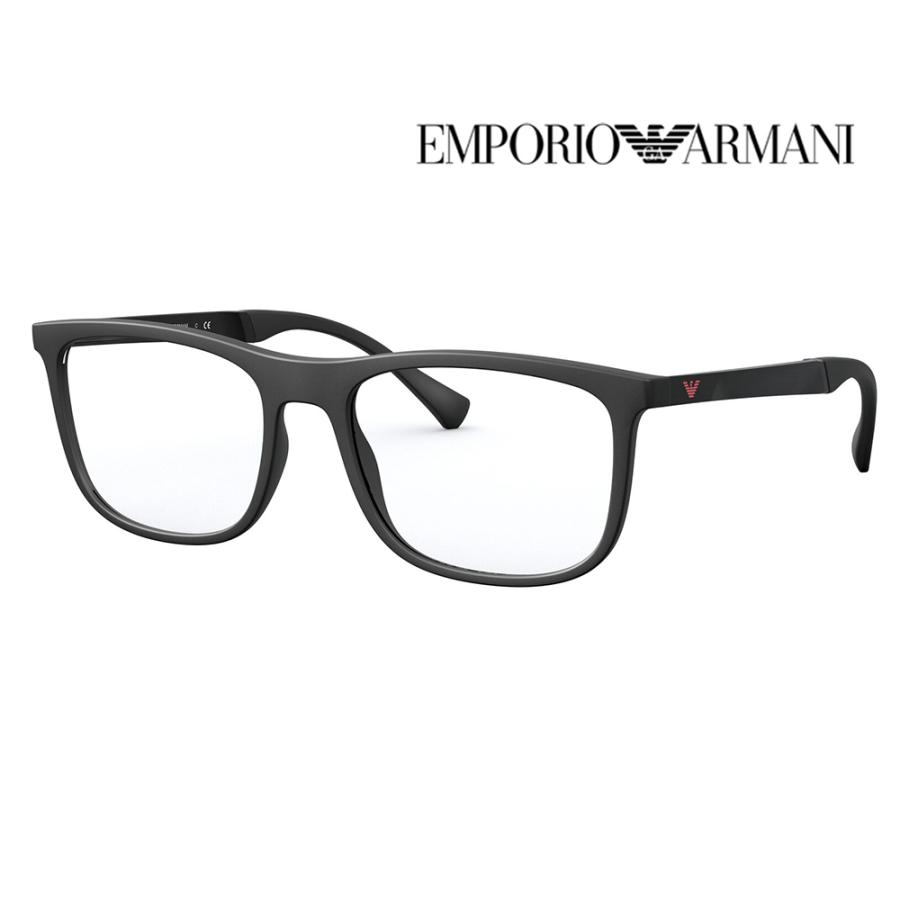 オススメ価格 EMPORIO ARMANI エンポリオアルマーニ EA3170F 5063 55 伊達 メガネ 眼鏡 フルフィットモデル スクエア セル | EMPORIO ARMANI