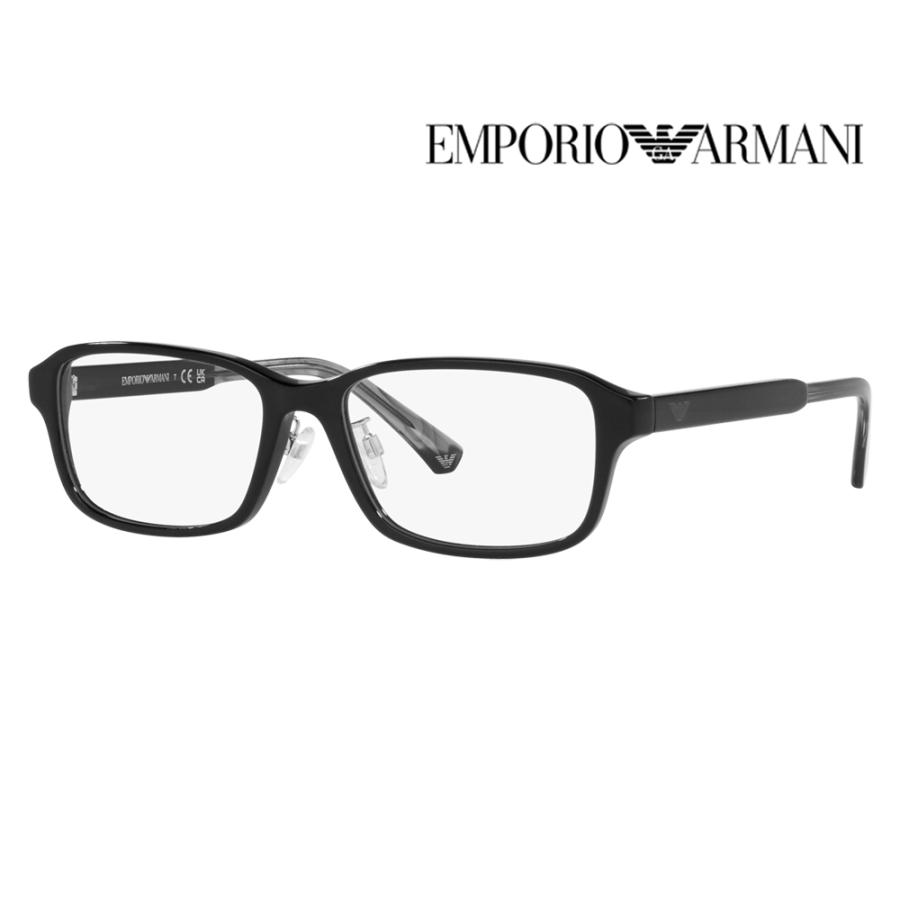 EMPORIO ARMANI エンポリオアルマーニ EA3215D 5017 56 伊達 メガネ 眼鏡 スクエア メンズ ジャパンコレクション | EMPORIO ARMANI