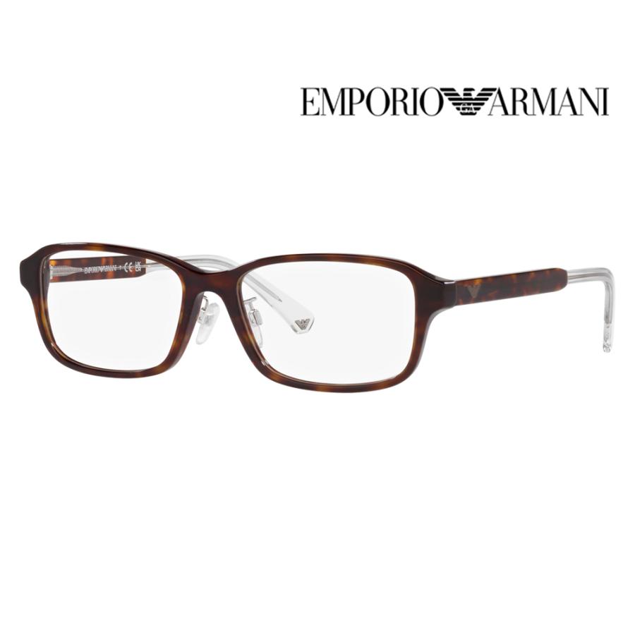 EMPORIO ARMANI エンポリオアルマーニ EA3215D 5026 56 伊達 メガネ 眼鏡 スクエア メンズ ジャパンコレクション | EMPORIO ARMANI