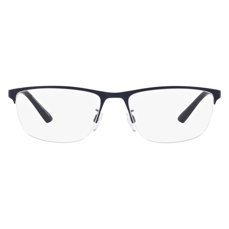 オススメ価格 EMPORIO ARMANI エンポリオアルマーニ EA1142 3018 54 伊達 メガネ 眼鏡 メタル スクエア メンズ ナイロール | EMPORIO ARMANI | 01