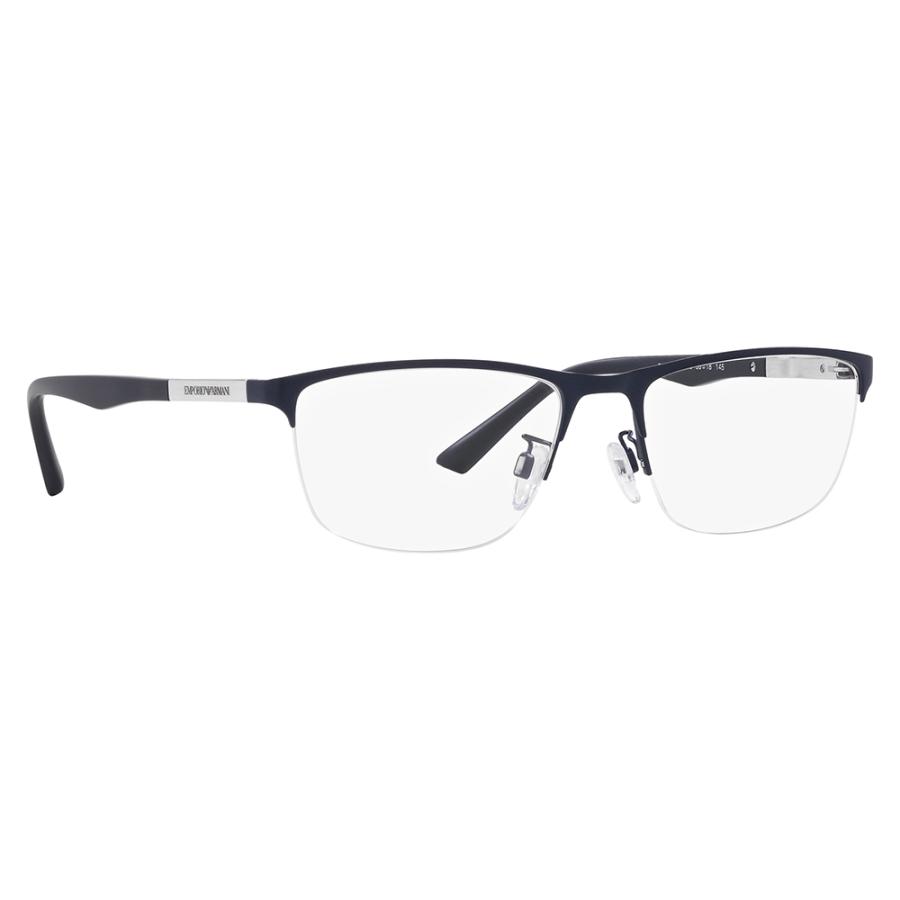 オススメ価格 EMPORIO ARMANI エンポリオアルマーニ EA1142 3018 54 伊達 メガネ 眼鏡 メタル スクエア メンズ ナイロール | EMPORIO ARMANI | 04