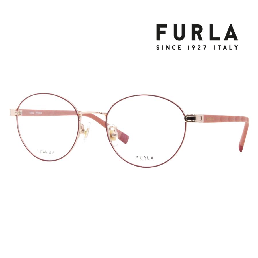 FURLA フルラ 眼鏡 伊達メガネ VFU709J 0A93 50 ボストン ジャパンモデル レディース | FURLA