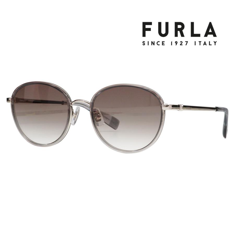 FURLA フルラ サングラス メガネ SFU750J 2A8L 53 レディース メタル 紫外線 UVカット おしゃれ 運転用 ラウンド クラシック 運転用 | FURLA