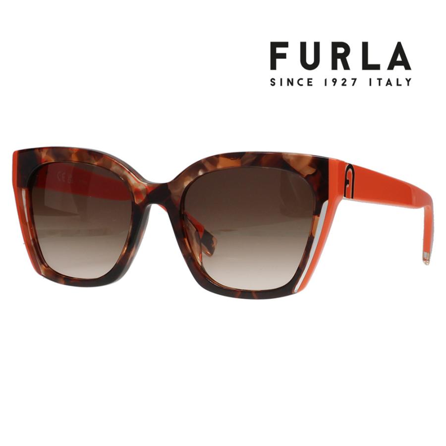 FURLA フルラ サングラス メガネ SFU708 02AD 54 スクエア ウエリントン グローバルモデル セル レディース UVカット 紫外線対策 | FURLA