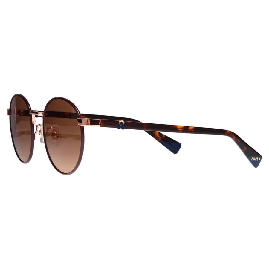 FURLA フルラ サングラス メガネ SFU854J 05AJ 51 ラウンド メタル ジャパンモデル レディース | FURLA | 03