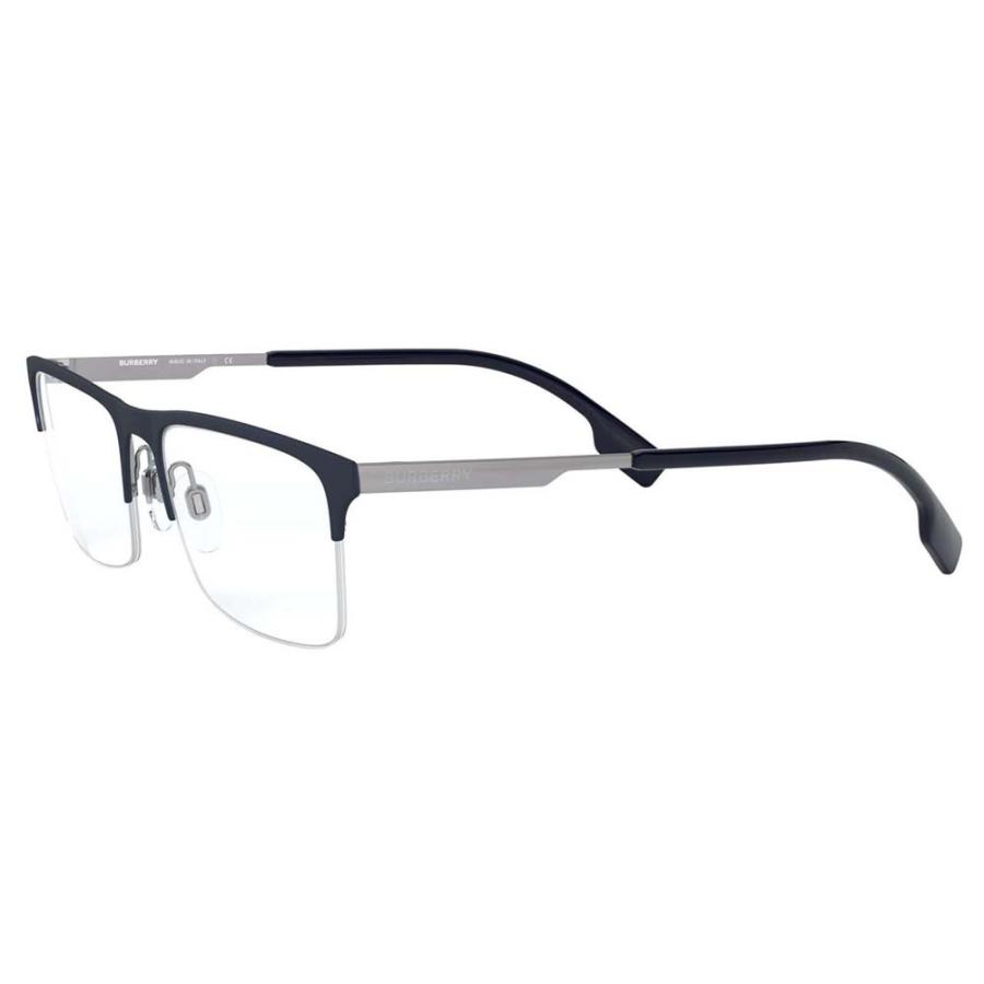 オススメ価格 バーバリー BURBERRY メガネ BE1344 1274 55 伊達眼鏡 メガネ BRUNEL スクエア メタル ハーフリム ナイロール メンズ | BURBERRY | 03