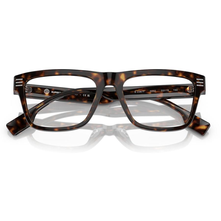 バーバリー BURBERRY メガネ BE2387F 3002 55 スクエア セル メンズ ローブリッジフィット MADE IN ITALY 伊達眼鏡 | BURBERRY | 04