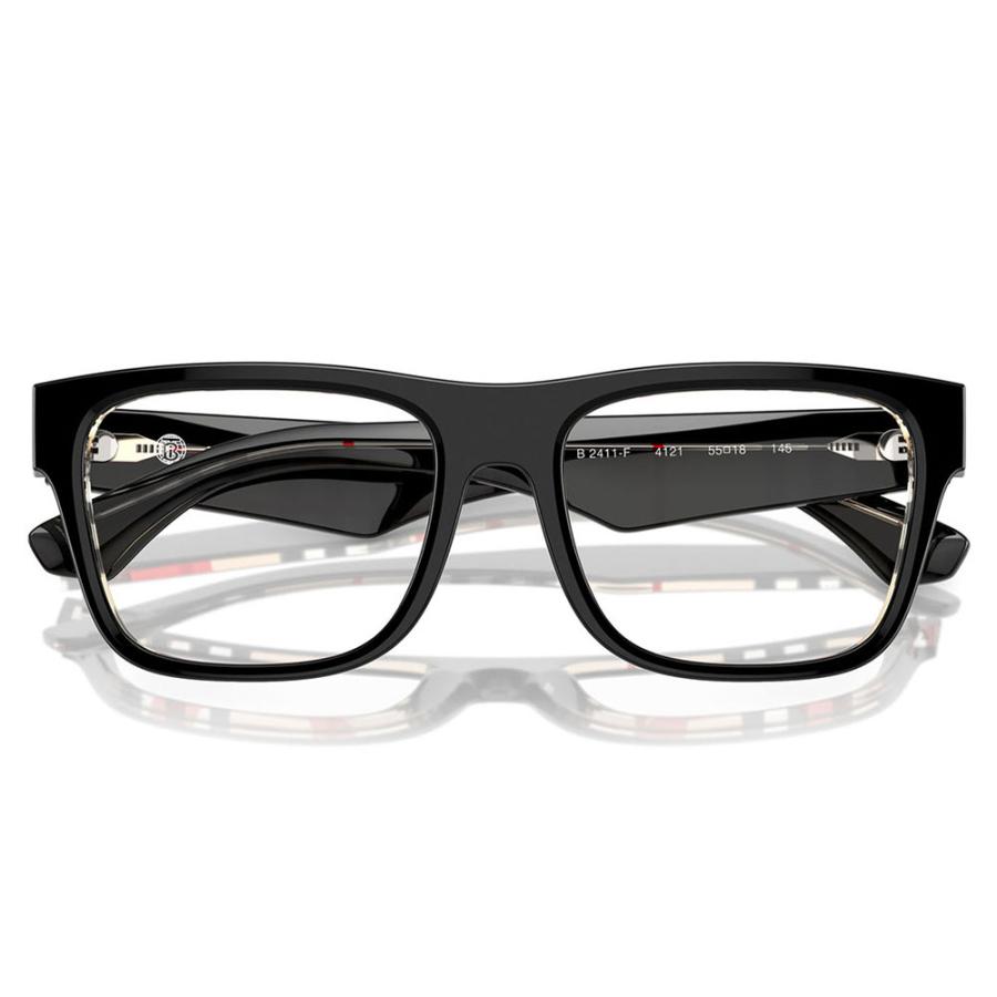 オススメ価格 バーバリー BURBERRY メガネ BE2411F 4121 55 伊達眼鏡 フルフィット スクエア セル メンズ | BURBERRY | 04