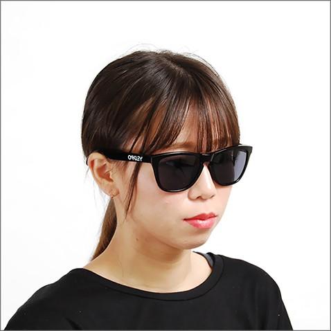 【美品】Oakley オークリー　Frogskins サングラス　伊達メガネ クリアレンズセット（度付/伊達）】オークリー サングラス