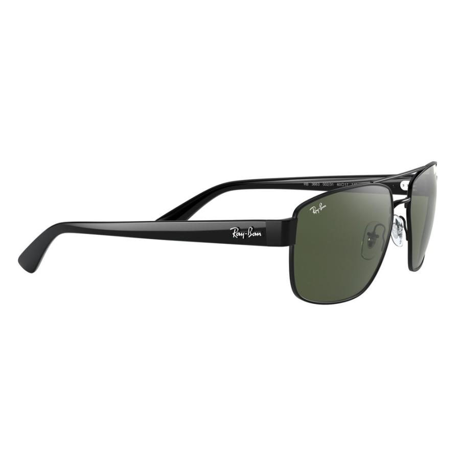 レイバン サングラス 純正レンズ対応 RB3663 002/31 60 Ray-Ban ツーブリッジ メタル スクエア 伊達メガネ 眼鏡 | Ray-Ban | 04