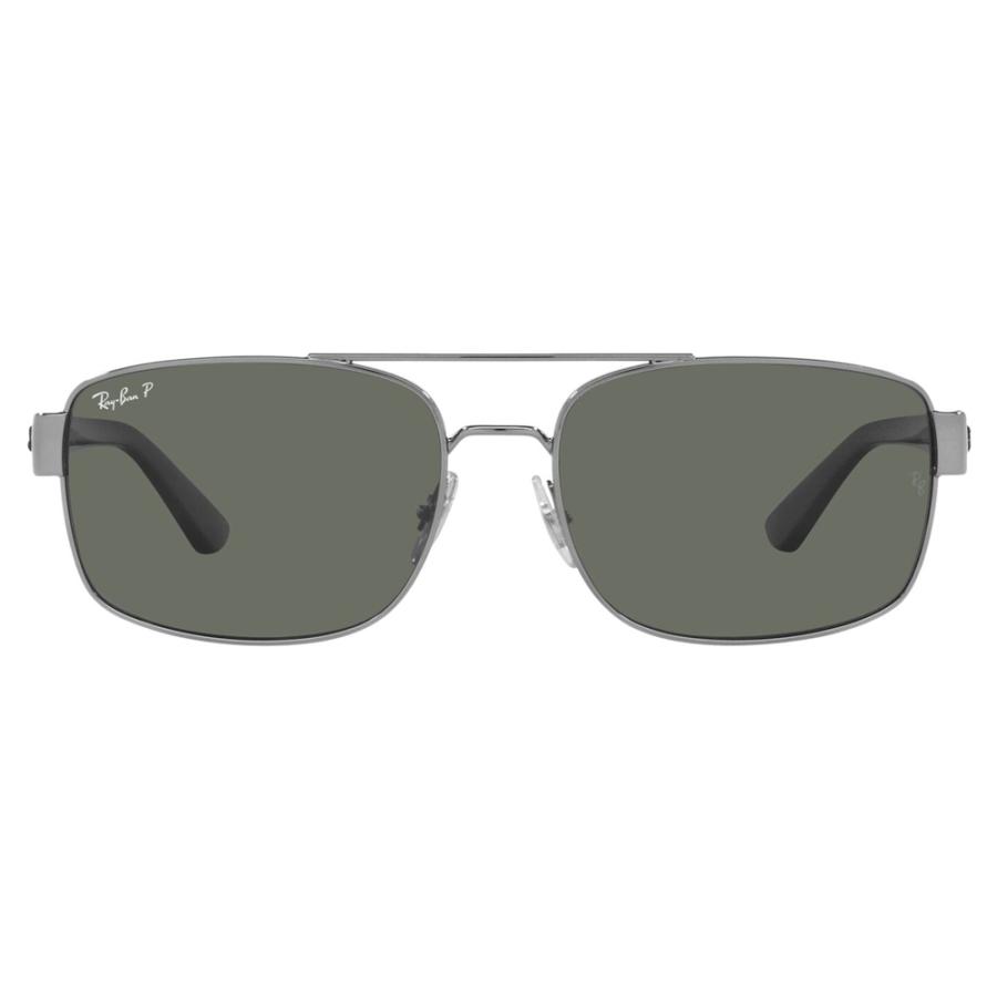 レイバン サングラス 純正レンズ対応 RB3687 004/58 58 61 ダブルブリッジ スクエア メンズ ポラロイズド 偏光レンズ メンズ Ray-Ban | Ray-Ban | 01