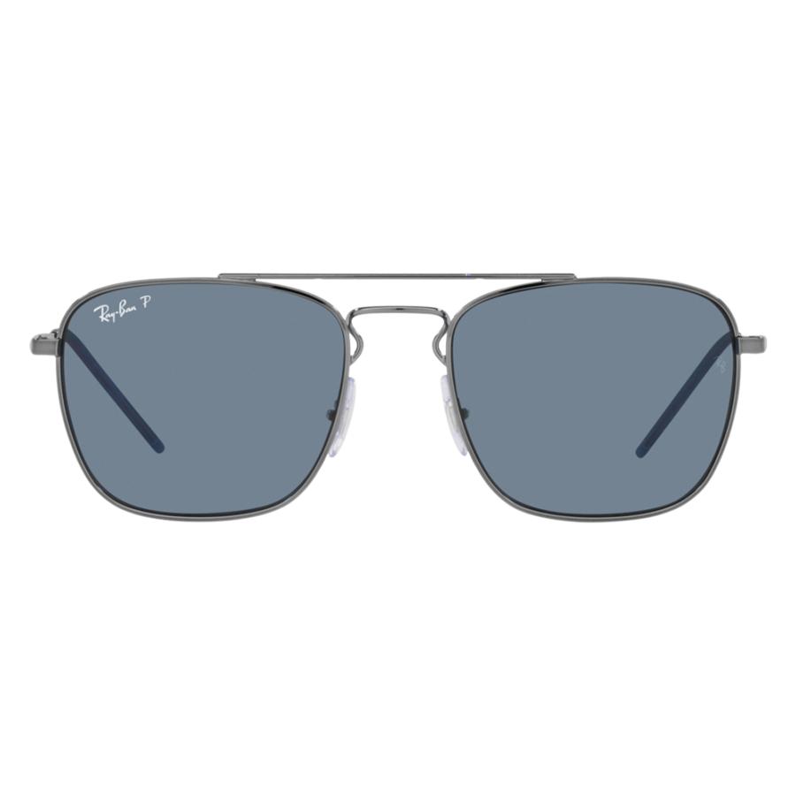 レイバン サングラス 純正レンズ対応 RB3588 92492V 55 スクエア メタル ダブルブリッジ Ray-Ban ティアドロップ メタル 偏光レンズ ポラロイズド | Ray-Ban | 01