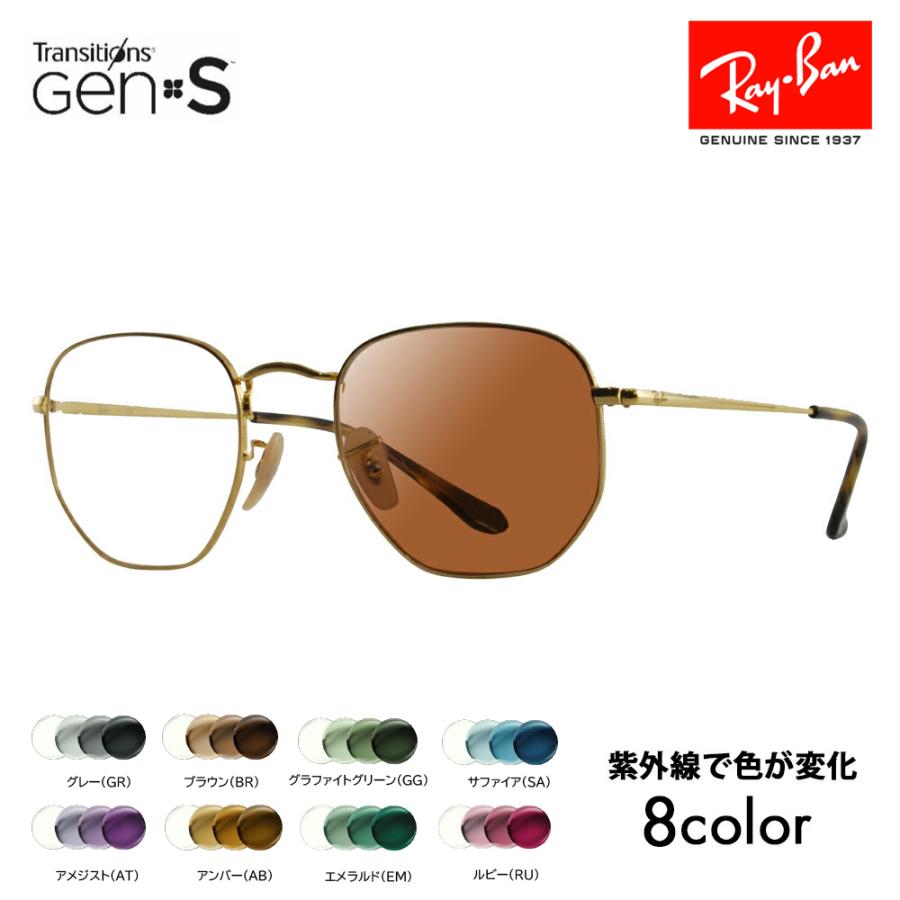Ray-Ban RX6448 ライトブルーサングラス ケース付き