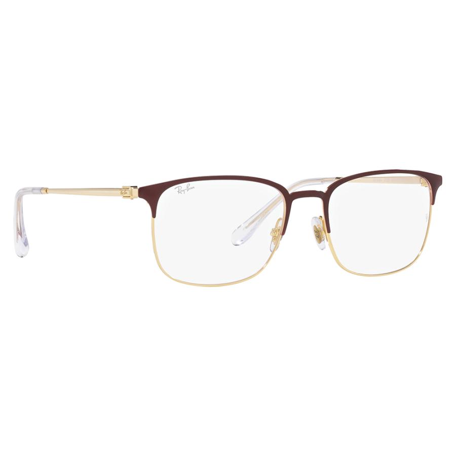 レイバン メガネ フレーム 純正レンズ対応 Ray-Ban RayBan RX6494 3156 54 56 伊達眼鏡 スクエア サーモント ブロー シートメタル クラシック メタル フレーム | Ray-Ban | 04