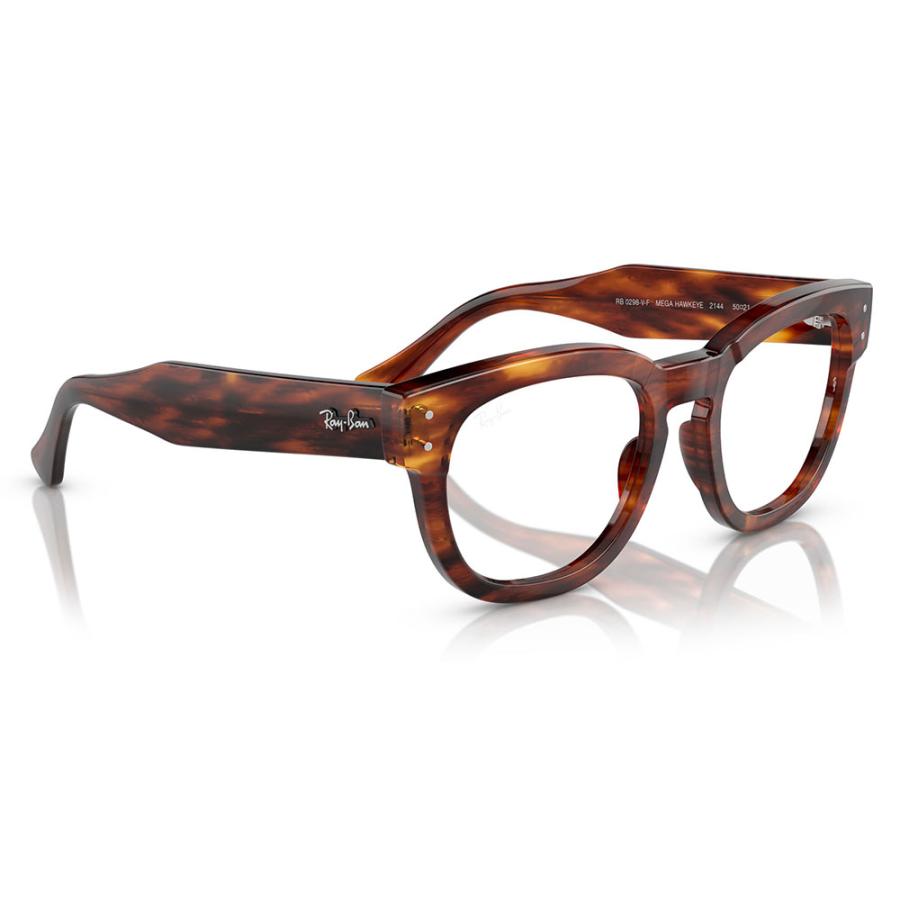レイバン Ray-Ban RayBan RX0298VF 2144 50 伊達メガネ 眼鏡 MEGA HAWKEYE メガホークアイ ウェリントン フルフィットモデル 大きめ 純正レンズ対応 | Ray-Ban | 04