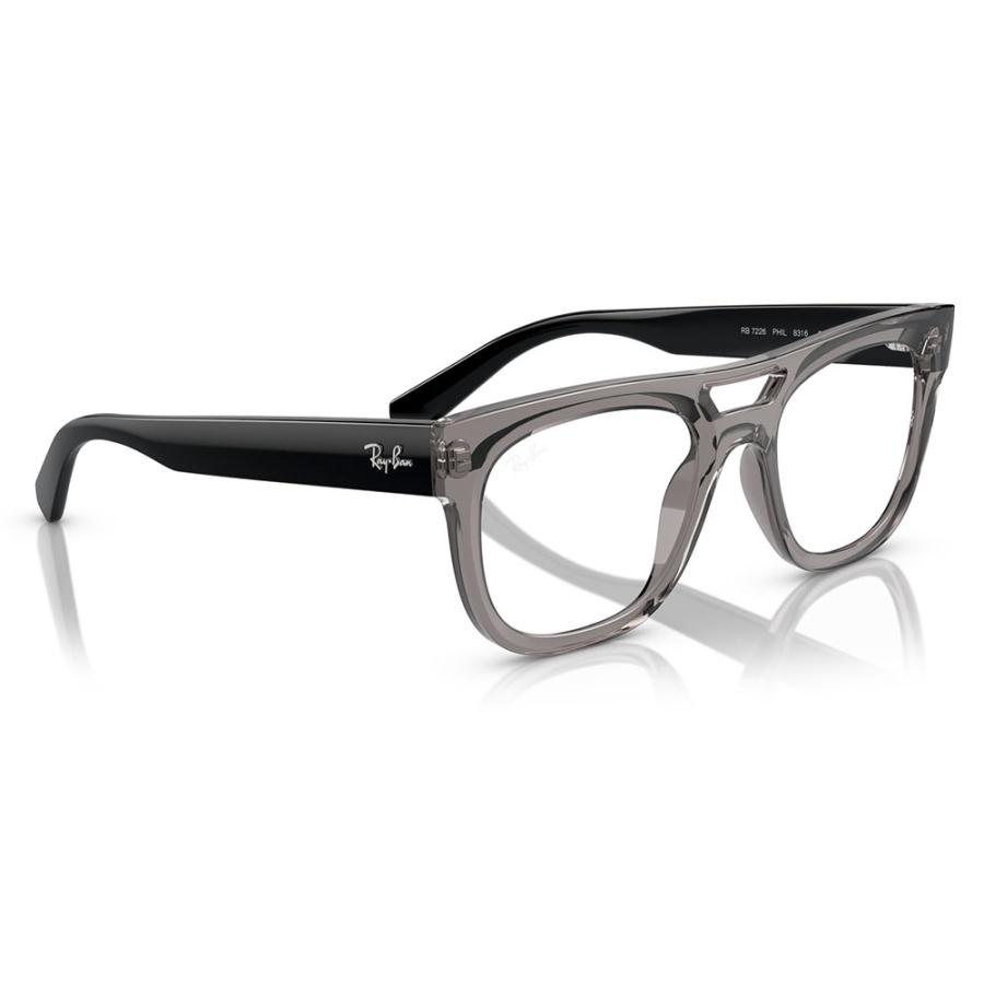 レイバン Ray-Ban RayBan RX7226 8316 52 54 伊達メガネ 眼鏡 PHIL フィル ダブルブリッジ ウェリントン スクエア エコマテリアル 純正レンズ対応 | Ray-Ban | 04
