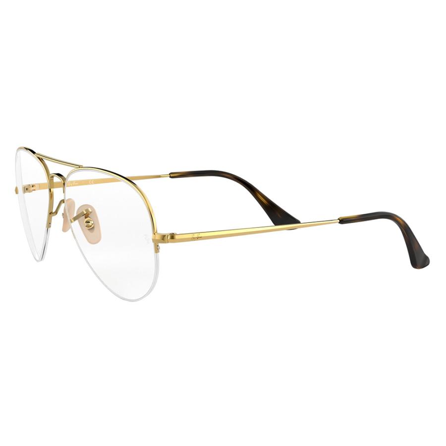 アウトレット レイバン メガネ フレーム RX6589 2500 56 59 Ray-Ban アビエーターゲーズ AVIATOR GAZE ティアドロップ ハーフリム | Ray-Ban | 03
