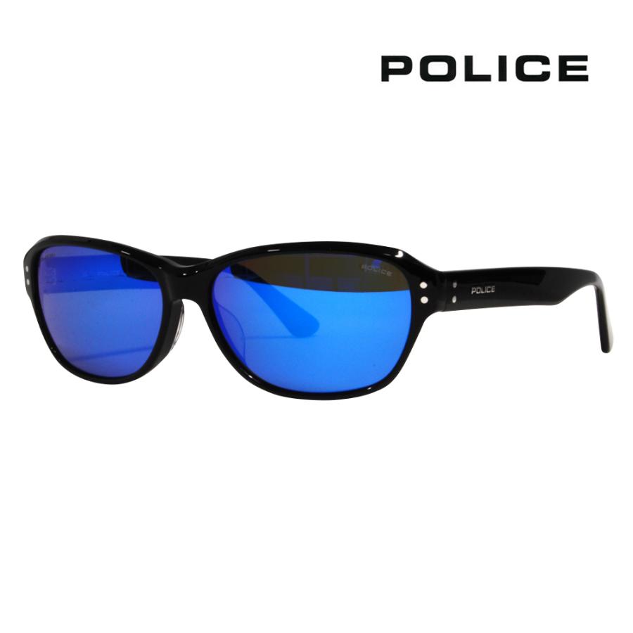 ポリス POLICE SPLE45J 70BP 59 メガネフレーム サングラス BOLT ボルト スクエア フルリム メンズ 偏光レンズ ポラライズド | POLICE