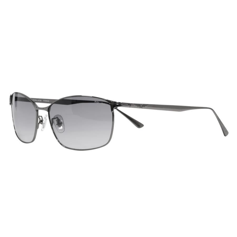 ポリス POLICE SPLE44J 568S 60 メガネフレーム サングラス スクエア フルリム メタル チタン メンズ 2022年モデル | POLICE | 03
