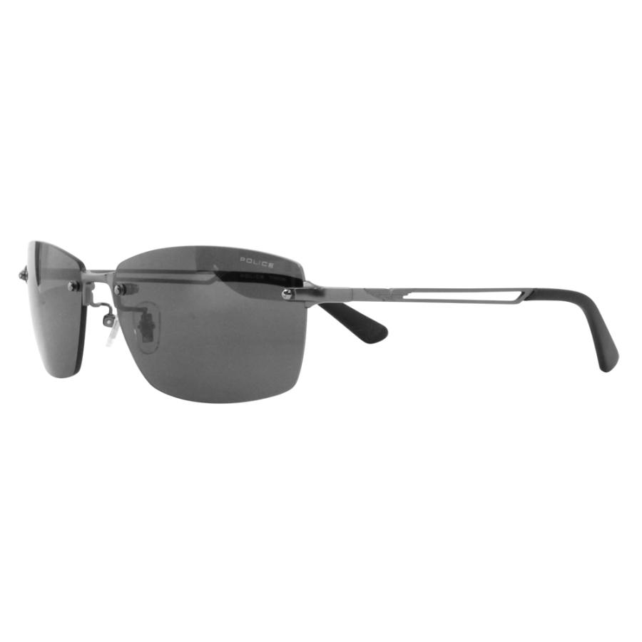 復刻別注 ポリス サングラスSPLG39J 627P 60 POLICE 2023年モデル WIND ウィンド ツーポイント フチなし メンズ スクエア チタニウム 偏光 | POLICE | 03