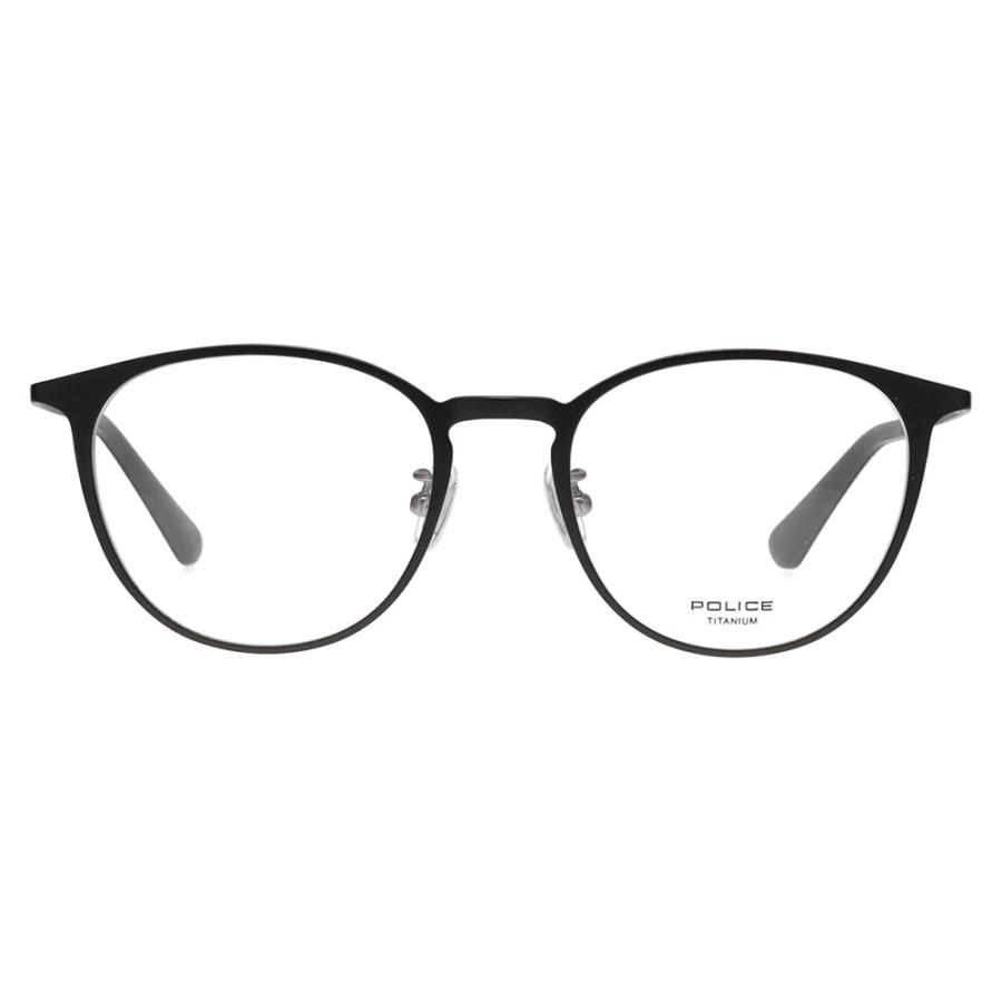 ポリス メガネフレーム POLICE VPLP06J 0531 51 2024年モデル ボストン チタン メンズ メタル フルリム クラシック 伊達 眼鏡 メガネ | POLICE | 01