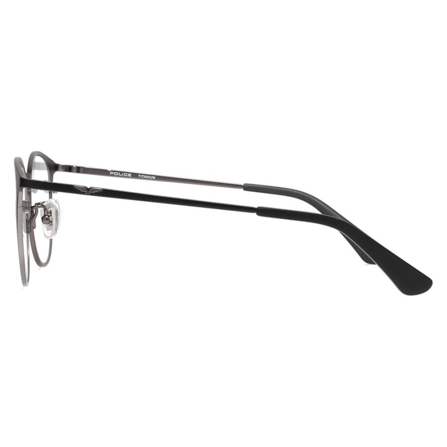 ポリス メガネフレーム POLICE VPLP06J 0531 51 2024年モデル ボストン チタン メンズ メタル フルリム クラシック 伊達 眼鏡 メガネ | POLICE | 02