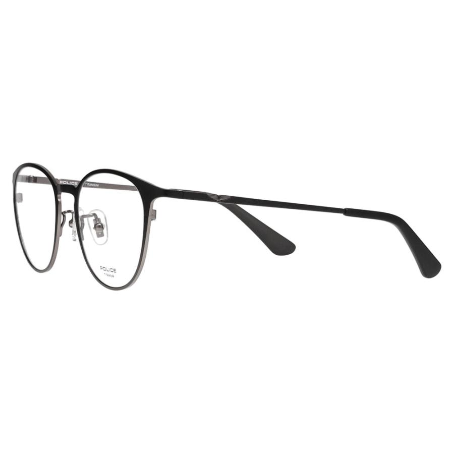 ポリス メガネフレーム POLICE VPLP06J 0531 51 2024年モデル ボストン チタン メンズ メタル フルリム クラシック 伊達 眼鏡 メガネ | POLICE | 03