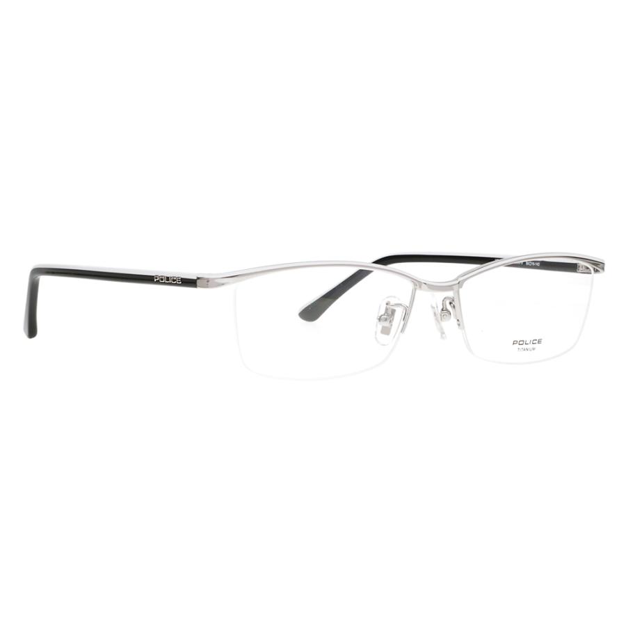 ポリス メガネフレーム POLICE VPLN69J 0579 56 スクエア メンズ チタン ジャパンモデル 伊達 眼鏡 メガネ | POLICE | 04