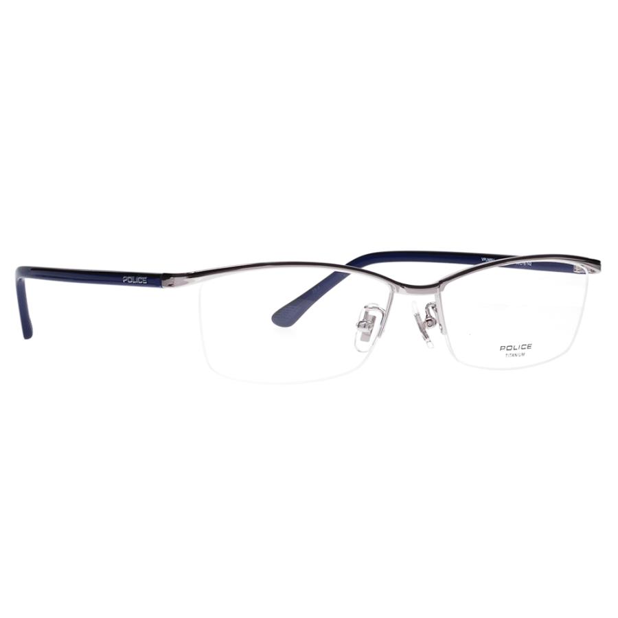 ポリス メガネフレーム POLICE VPLN69J 0S11 56 スクエア メンズ チタン ジャパンモデル 伊達 眼鏡 メガネ | POLICE | 04