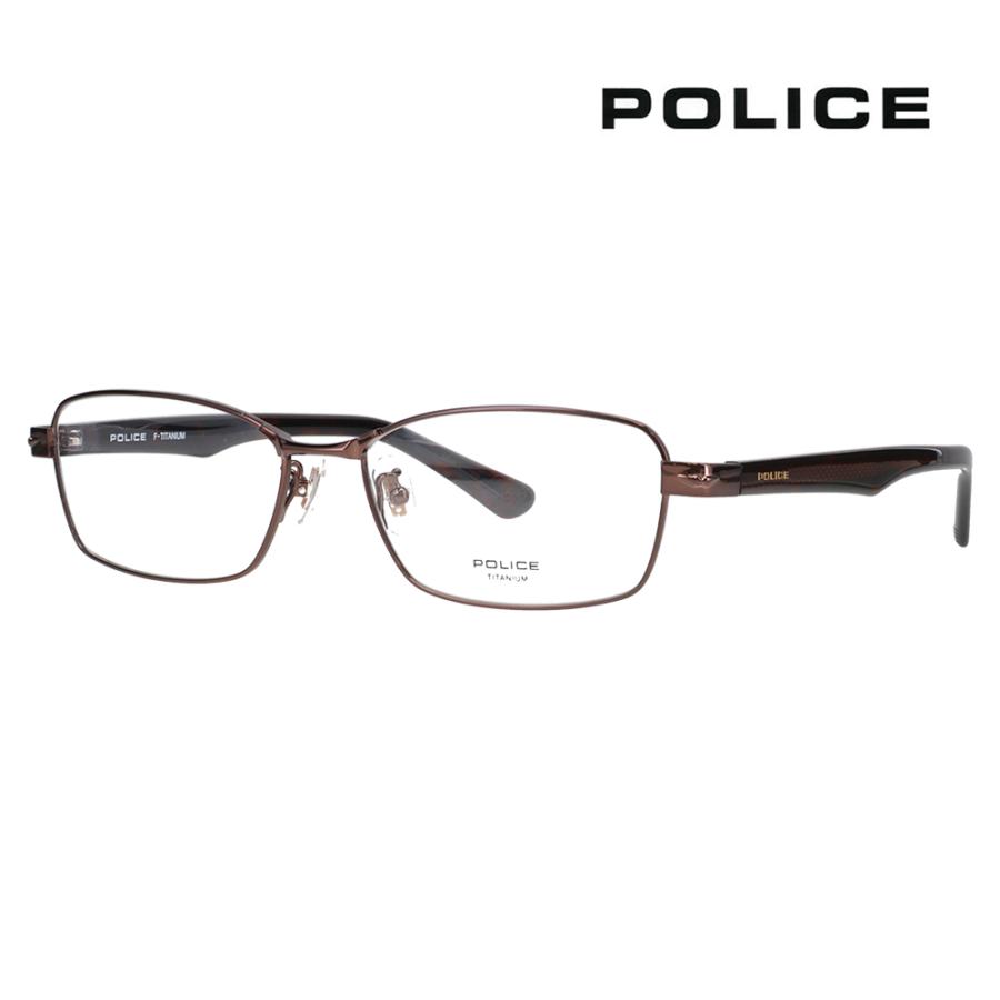 POLICE（ポリス） メガネ POLICE VPLN70J 0K05 55 メタル スクエア