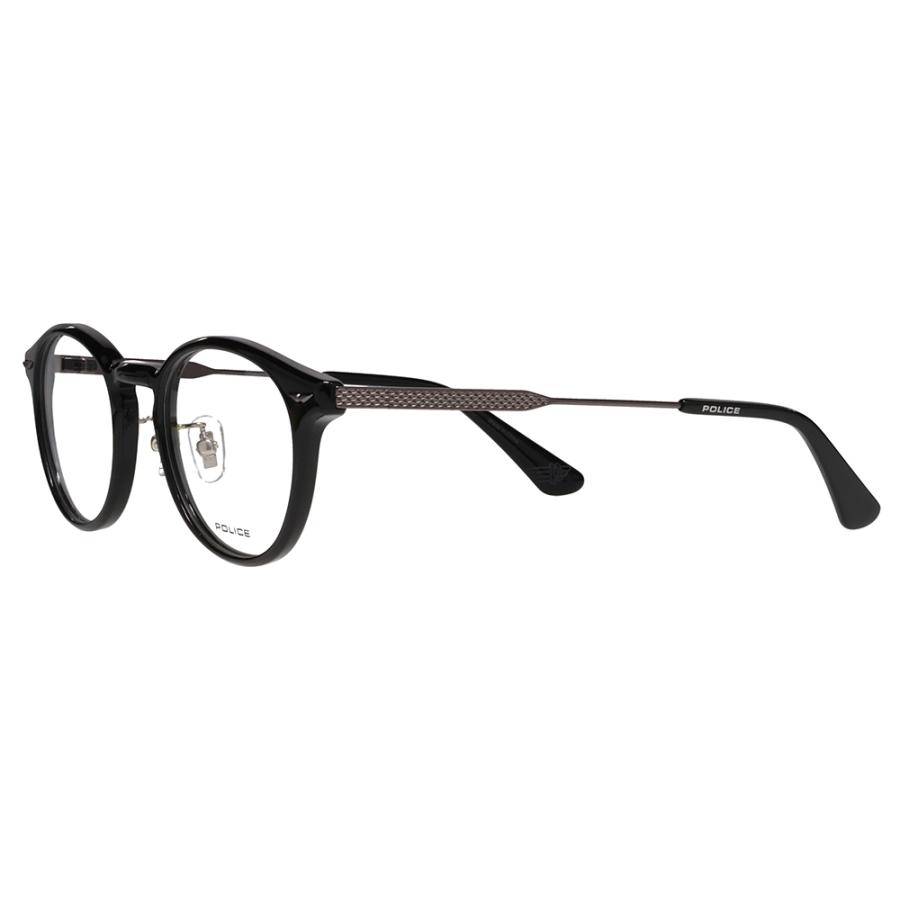 ポリス メガネフレーム POLICE VPLP40J 0700 47 2024年モデル メンズ ボストン クラシック コンビネーション セル ジャパンモデル 伊達 眼鏡 メガネ | POLICE | 03