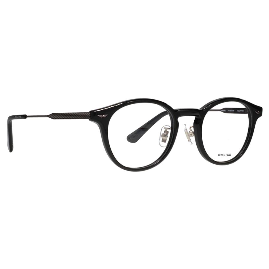 ポリス メガネフレーム POLICE VPLP40J 0700 47 2024年モデル メンズ ボストン クラシック コンビネーション セル ジャパンモデル 伊達 眼鏡 メガネ | POLICE | 04