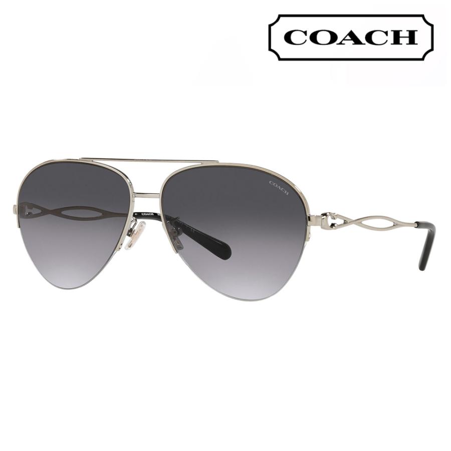 オススメ価格 コーチ COACH サングラス HC7124 90058G 59 パイロット ナイロールレディース おしゃれ | COACH
