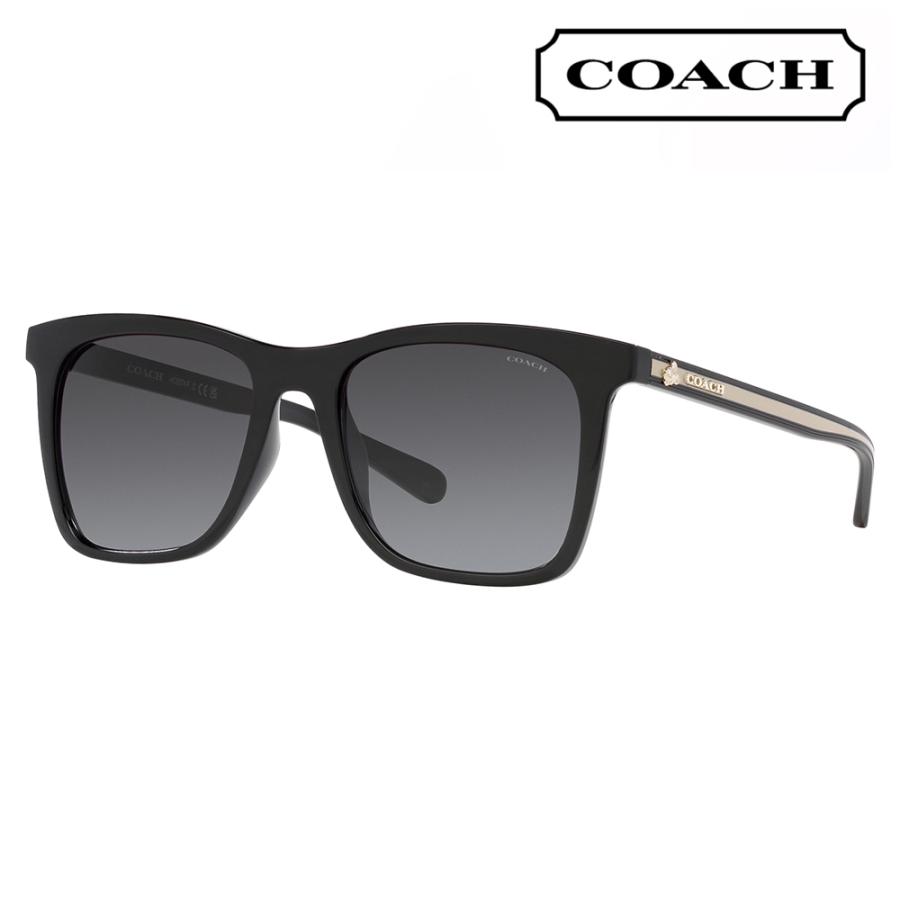 COACH コーチ サングラス HC8374F 50028G 54 ウェリントン スクエア