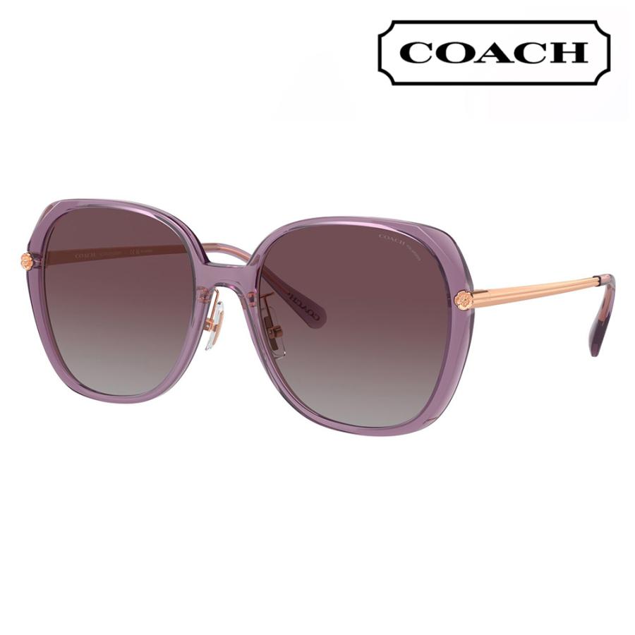 コーチ COACH サングラスHC8403D 582562 59 CR636 スクエア ローブリッジフィット レディース | COACH