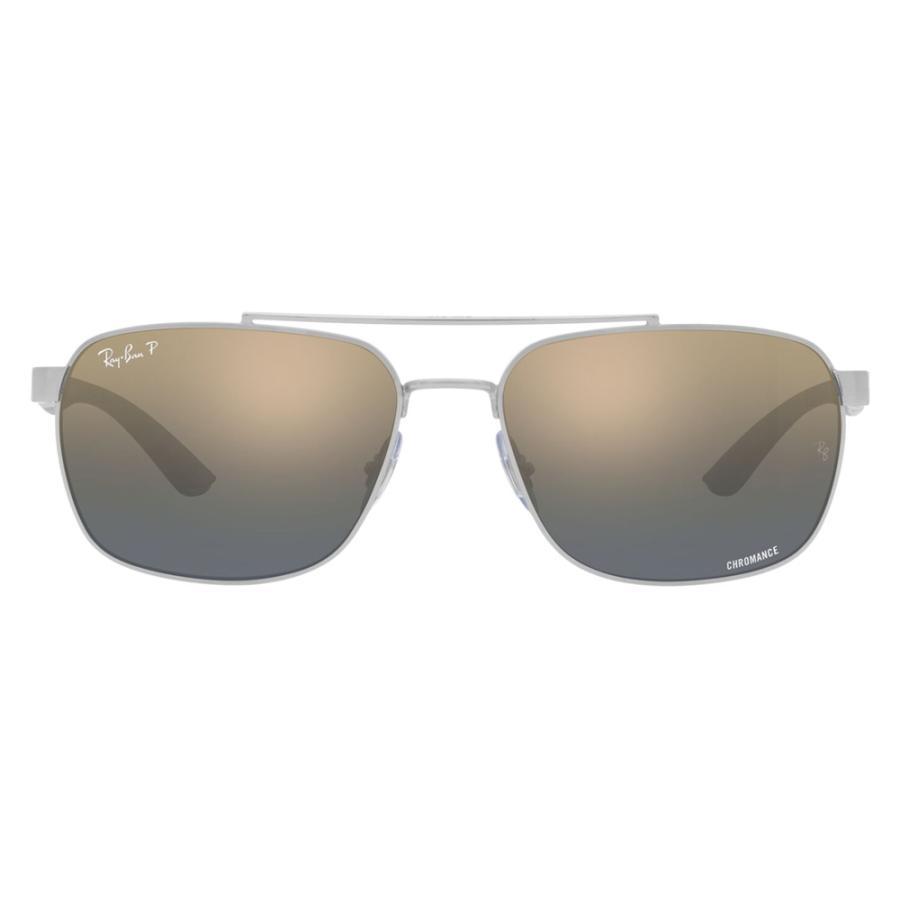 レイバン サングラス 純正レンズ対応 RB3701 003/J0 59 ダブルブリッジ メタル 偏光レンズ ポラロイズド メンズ スクエア | Ray-Ban | 01