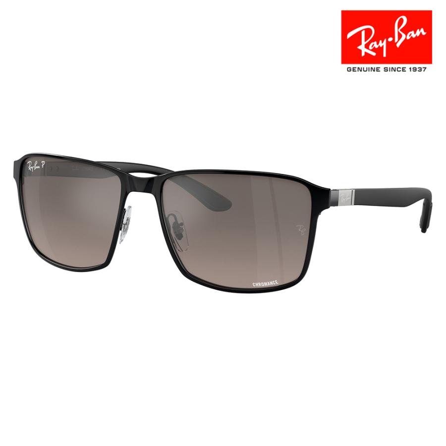 レイバン サングラス 純正レンズ対応 RB3721CH 186/5J 59 Ray-Ban メタル スクエア クロマンスレンズ LITEFORCE 偏光レンズ | Ray-Ban