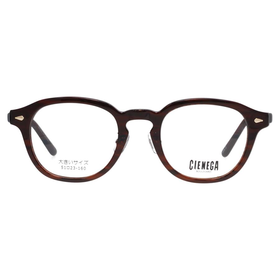 シェネガ メガネ フレーム CN-K38 2 51 CIENEGA 大きいサイズ ラージサイズ ビッグサイズ キングサイズ 大きめ ワイド メンズ ボストン ラウンド 伊達眼鏡 |  | 01