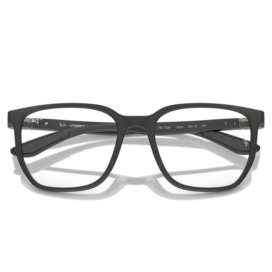 レイバン メガネ フレーム 純正レンズ対応 Ray-Ban RayBan RX7235 5204 53 55 LITEFORCE 幾何学形 セル 軽量 ユニセックス 伊達メガネ 眼鏡 | Ray-Ban | 04